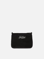 Borsetta a spalla Parisienne Mini Velvet nera