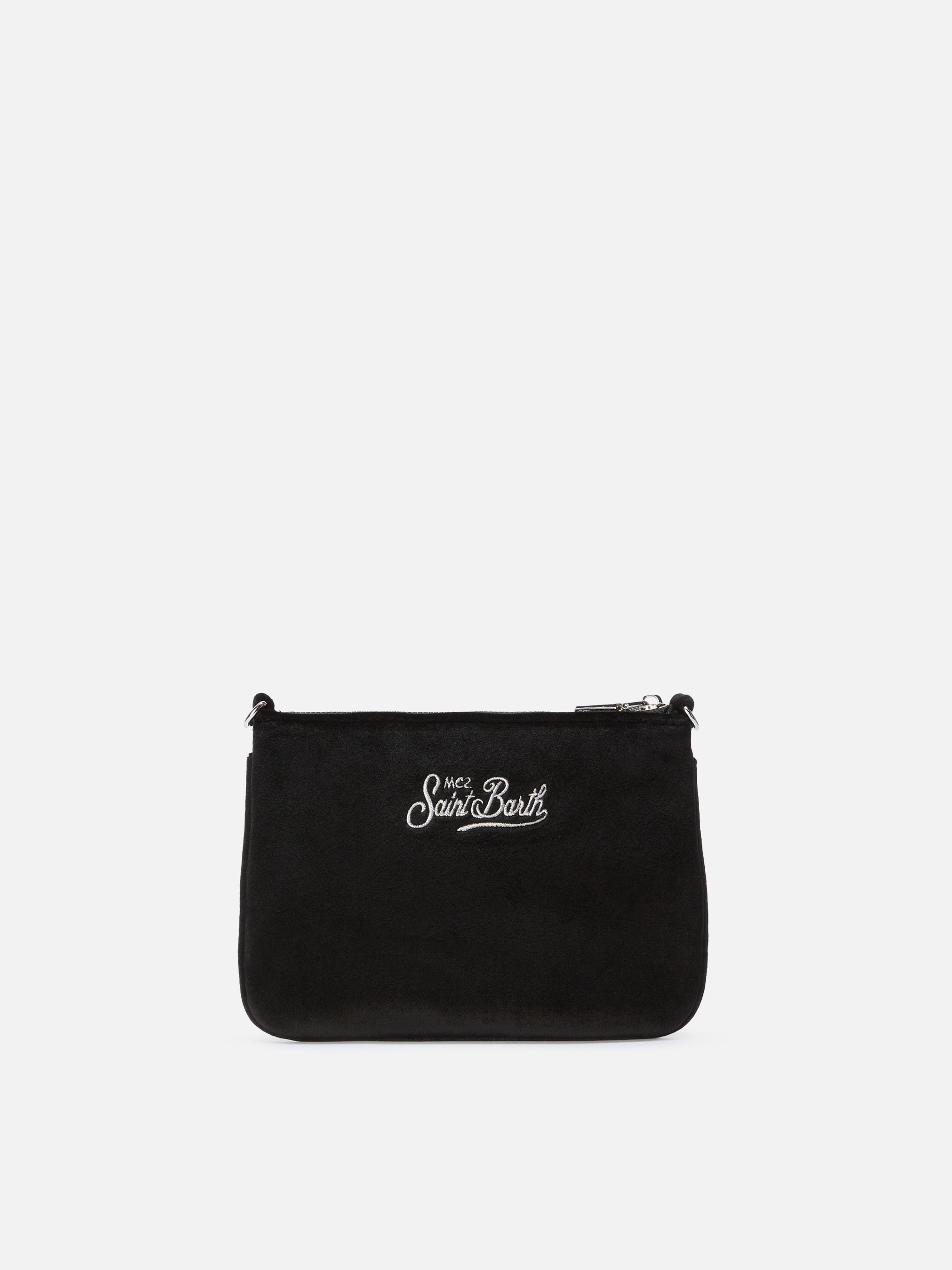 Borsetta a spalla Parisienne Mini Velvet nera
