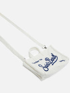 Phone Bag in pizzo Sangallo bianco