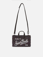 Mini borsa porta telefono Phone Bag Tweed lurex nero