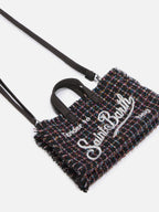 Mini borsa porta telefono Phone Bag Tweed lurex nero