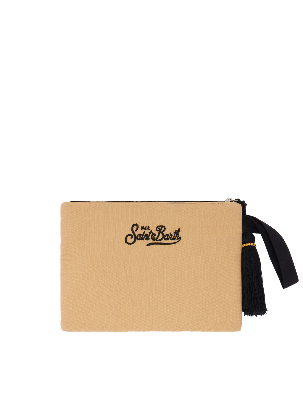 Pouch Pearl con fantasia leopardata in perline