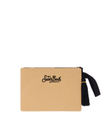 Pouch Pearl con fantasia leopardata in perline