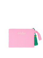 Pearl Pouch con design cartolina Forte dei Marmi  in perline