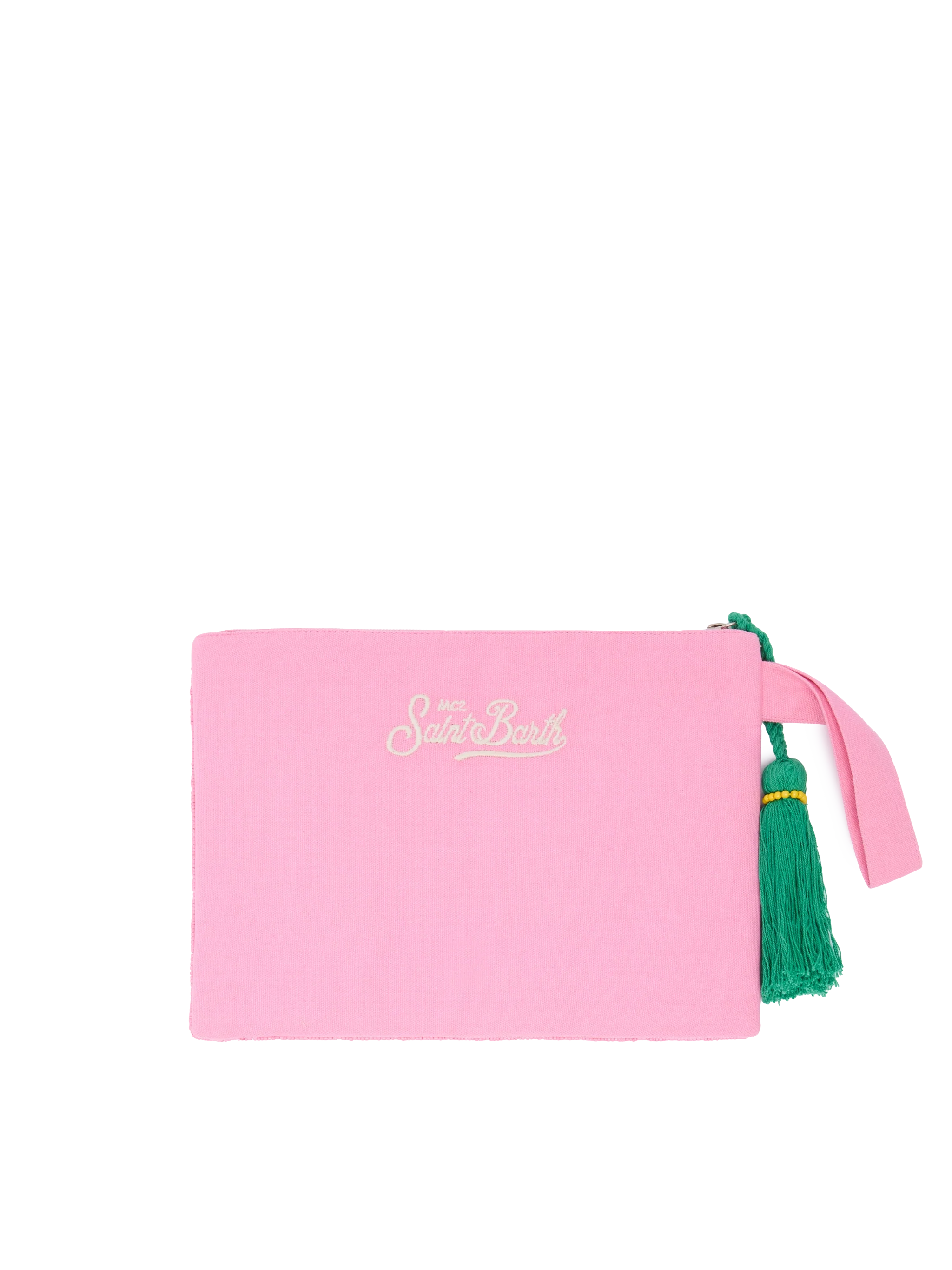 Pearl Pouch con design cartolina Forte dei Marmi  in perline