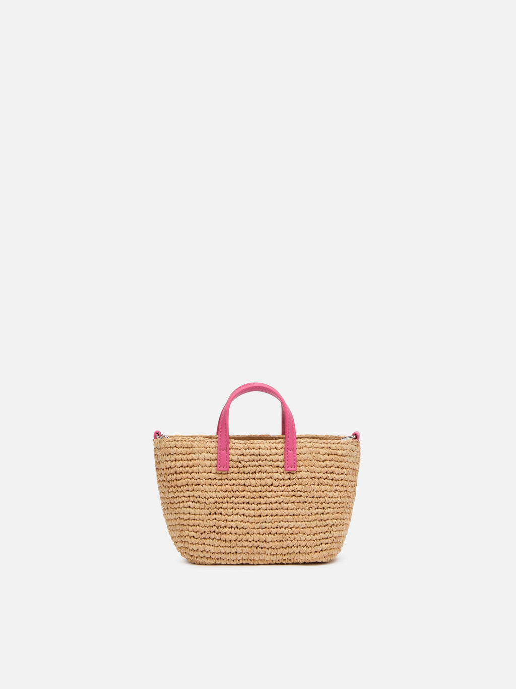 Rafia City Micro Bag beige con ricamo Saint Barth