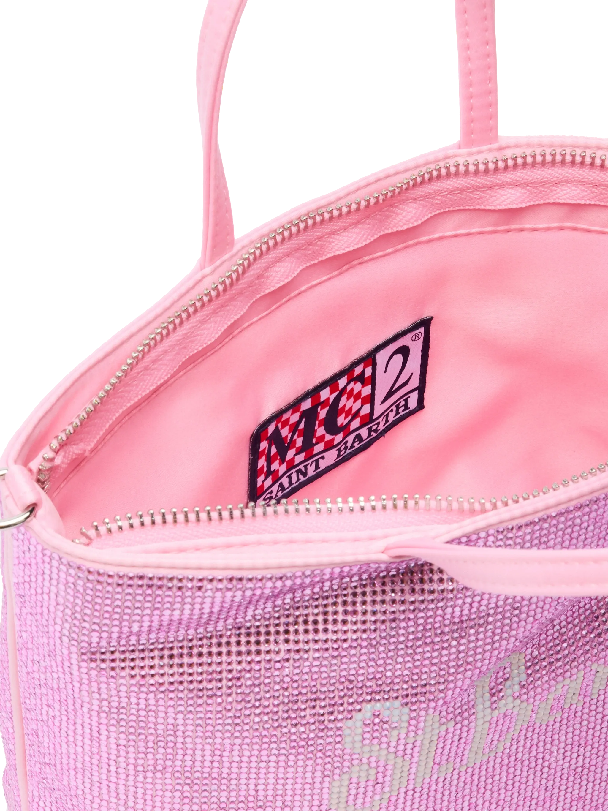 Strass Mini Bag con strass rosa