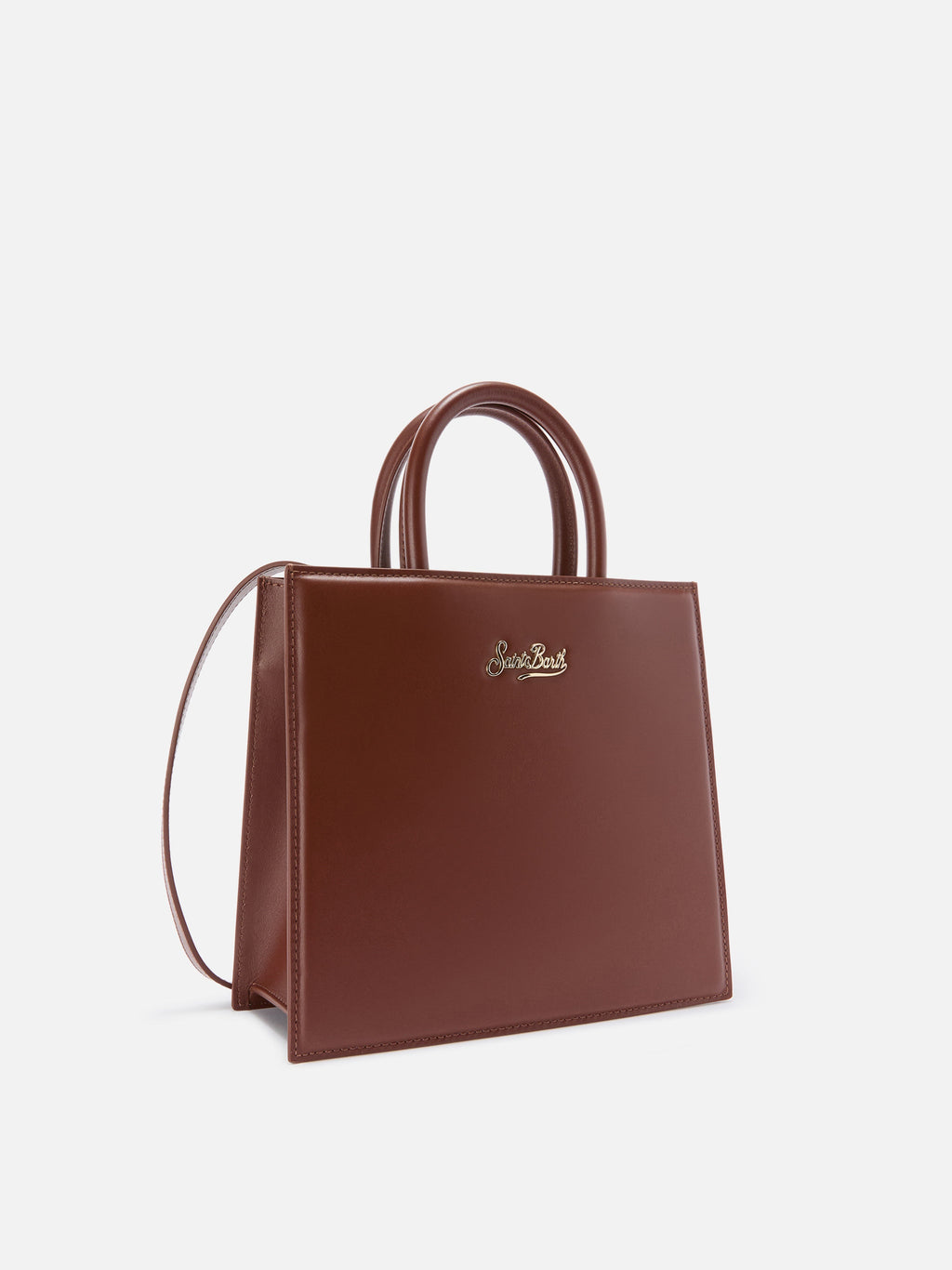 Borsa Shop Bag Midi pelle marrone