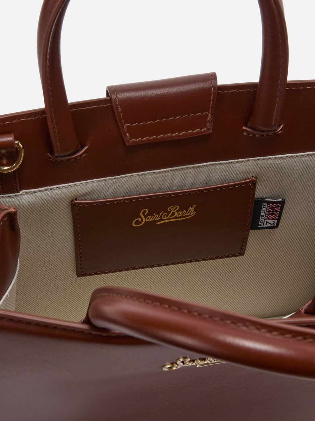Borsa Shop Bag Midi pelle marrone