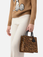 Borsa Shop Bag Midi stampa leopardata