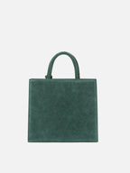 Borsa Shop Bag Midi suede verde
