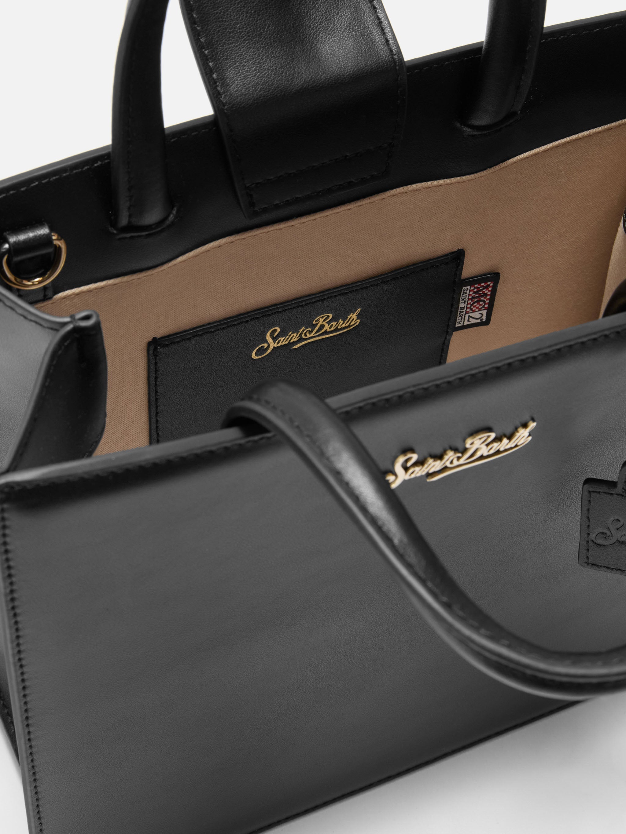 Borsa Shop Bag Midi pelle nera