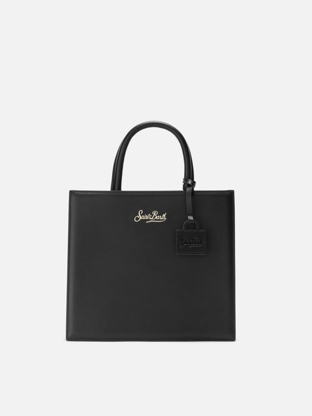 Borsa Shop Bag Midi pelle nera