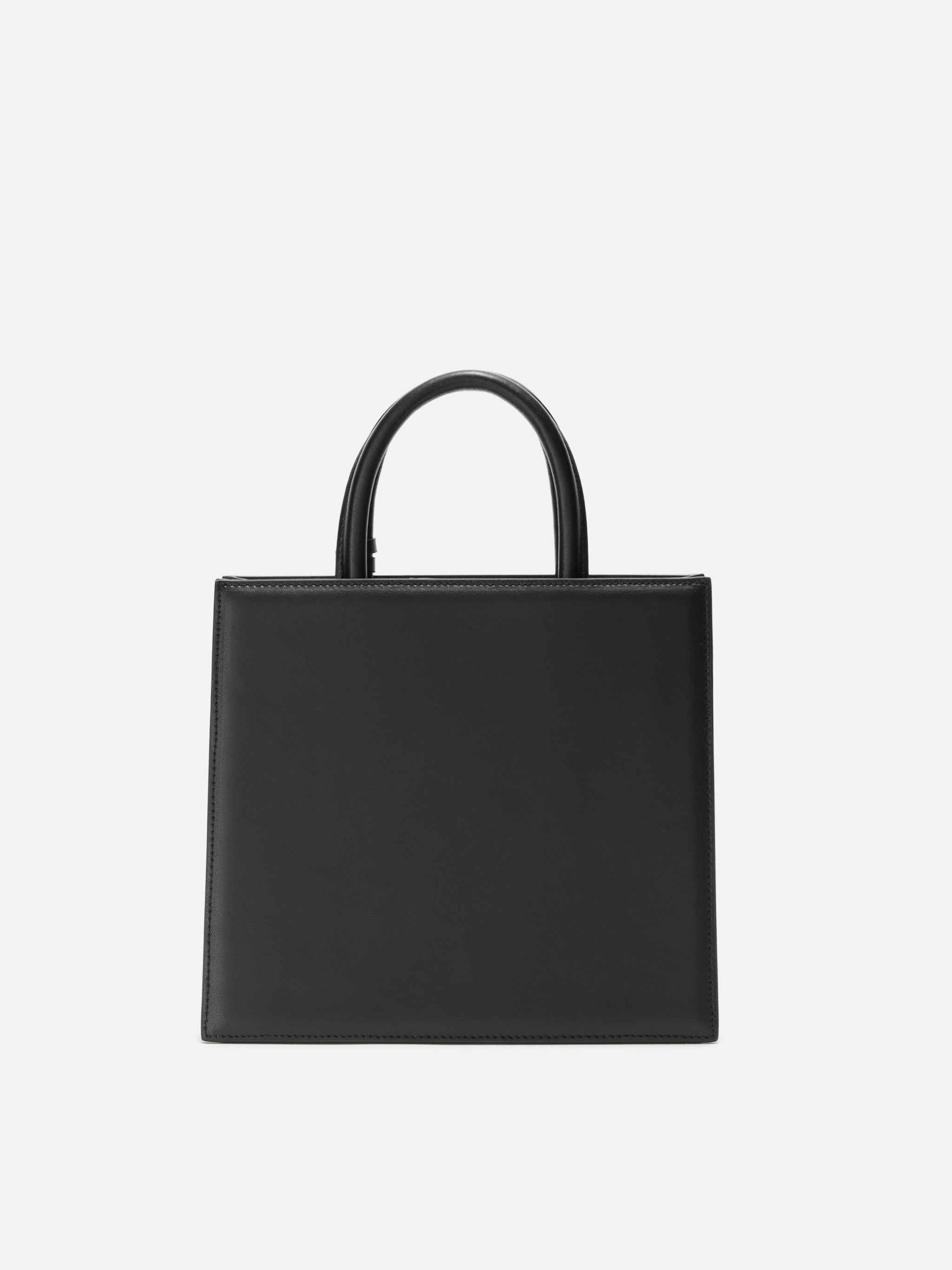 Borsa Shop Bag Midi pelle nera