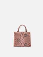 Borsa Shop Bag Mini stampa pitone rosa
