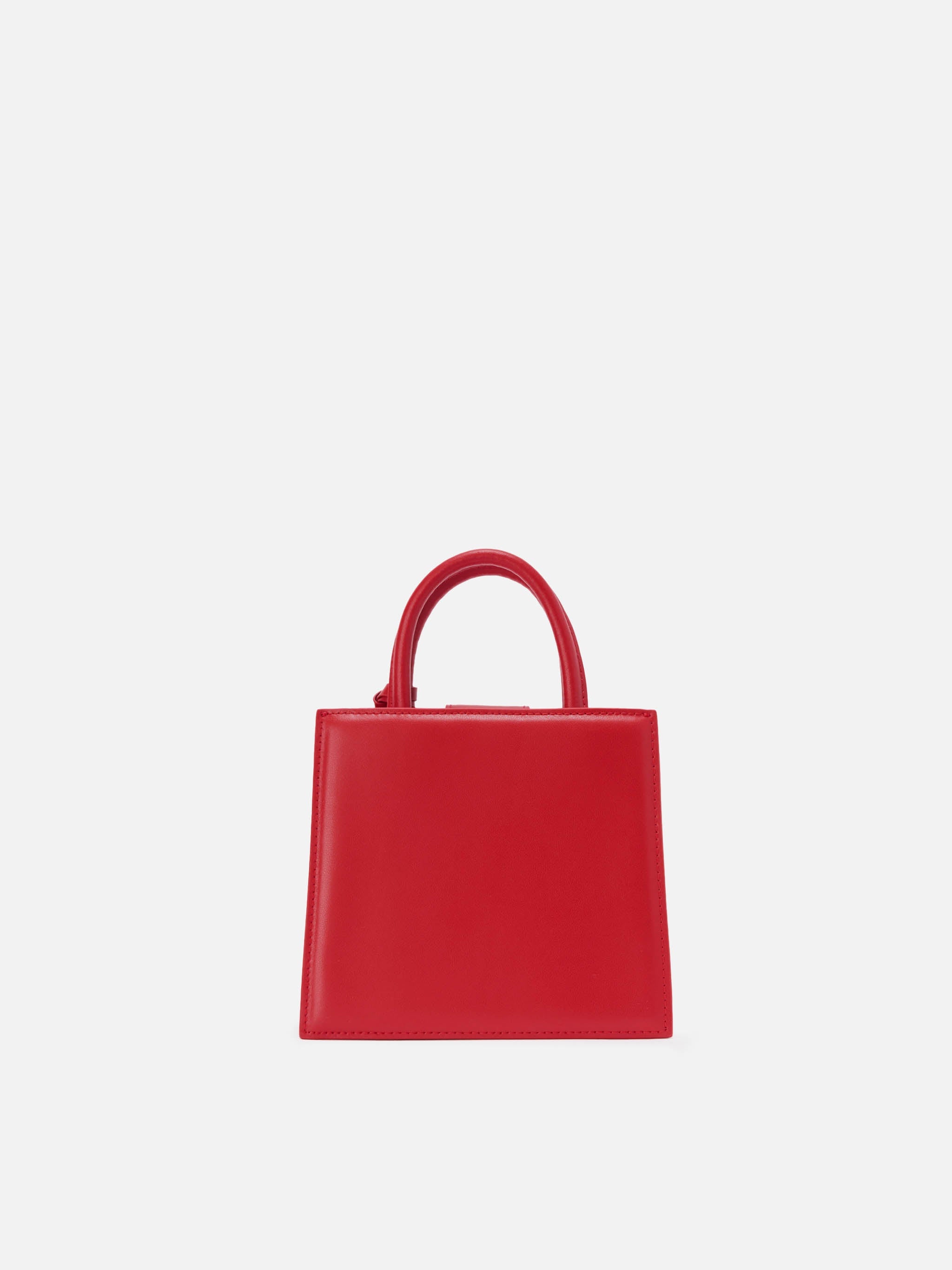 Borsa Shop Bag Mini pelle rossa