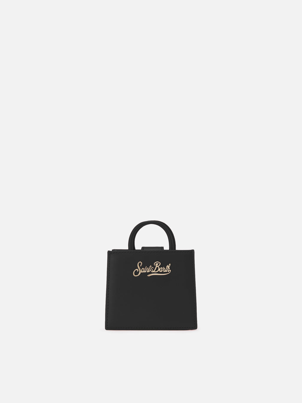 Shop Bag Micro in pelle nero