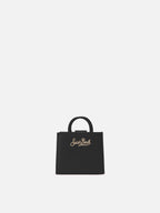 Shop Bag Micro in pelle nero