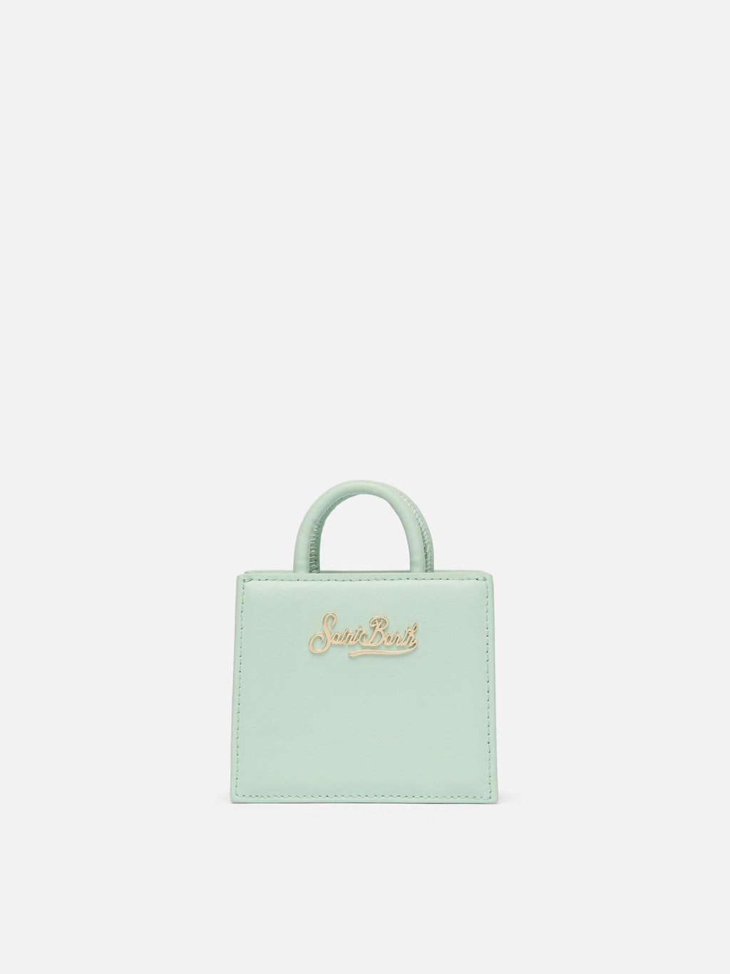 Shop Bag Micro in pelle verde salvia