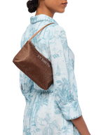 Mini Bag Strassy con strass marroni