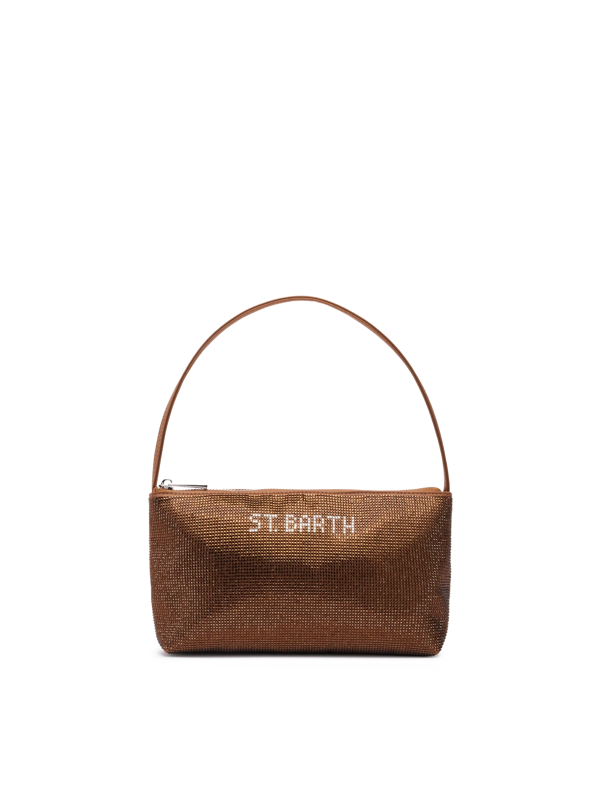 Mini Bag Strassy con strass marroni
