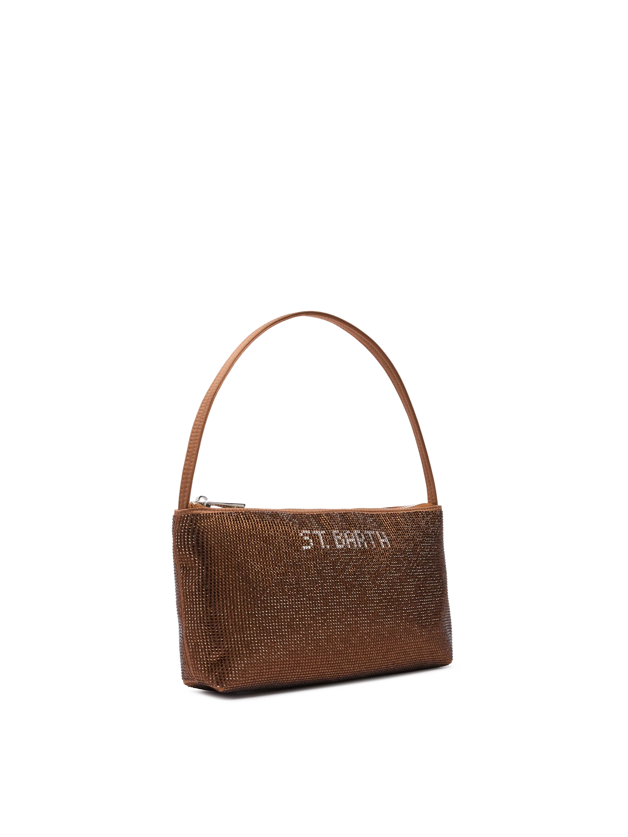 Mini Bag Strassy con strass marroni