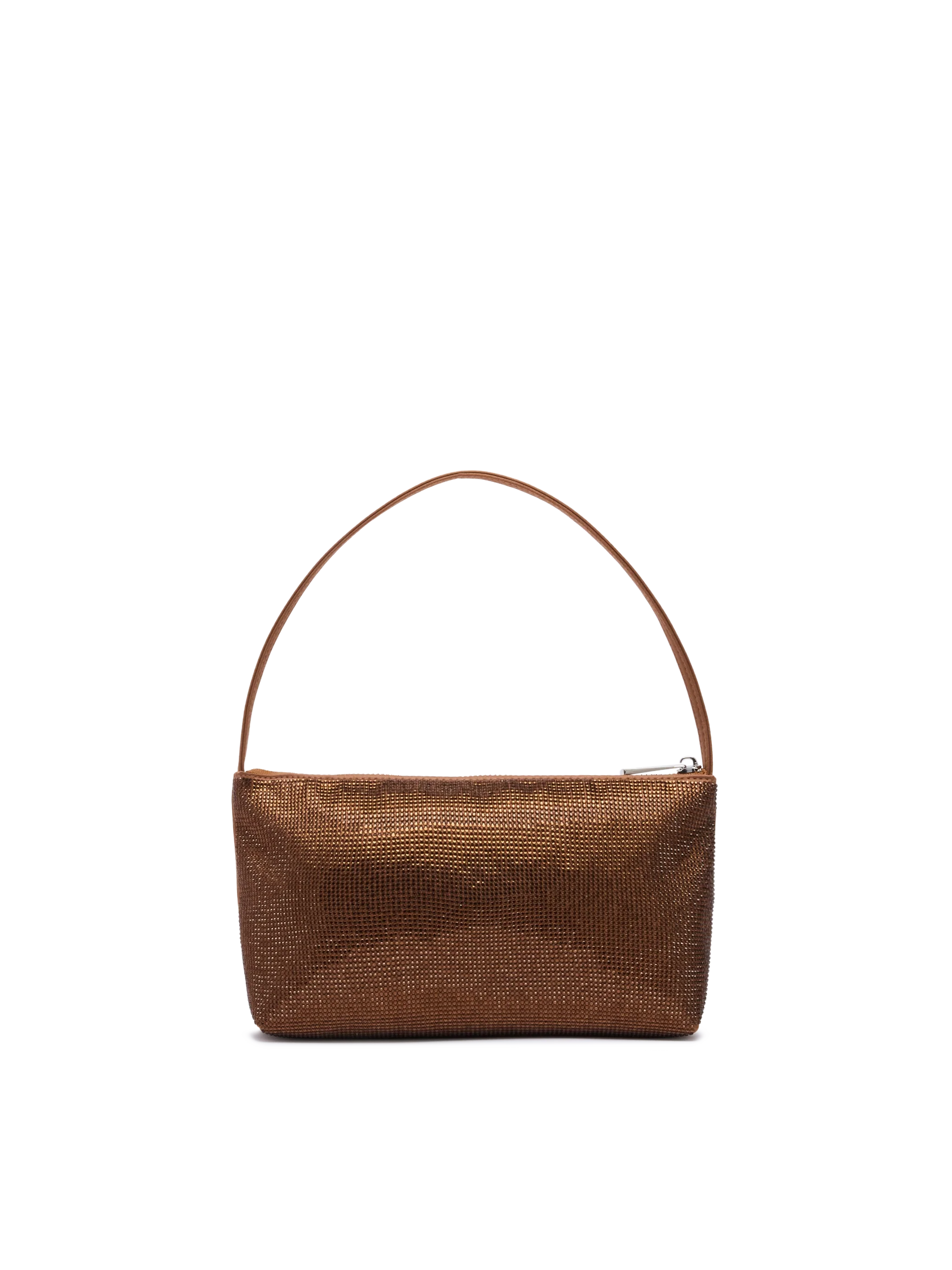 Mini Bag Strassy con strass marroni