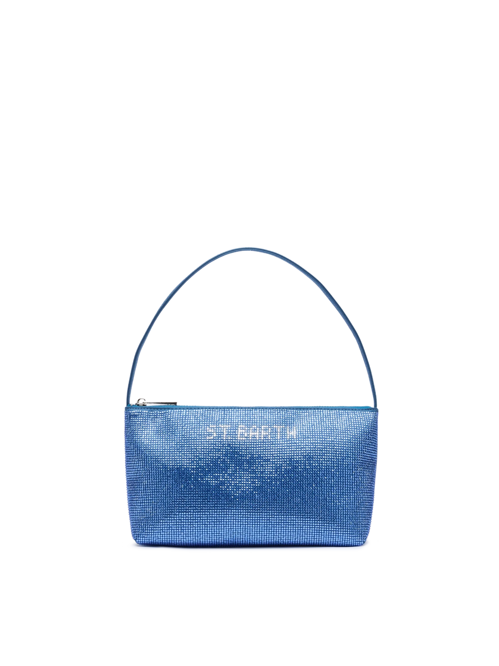 Mini Bag Strassy con strass blu avio