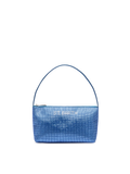 Mini Bag Strassy con strass blu avio