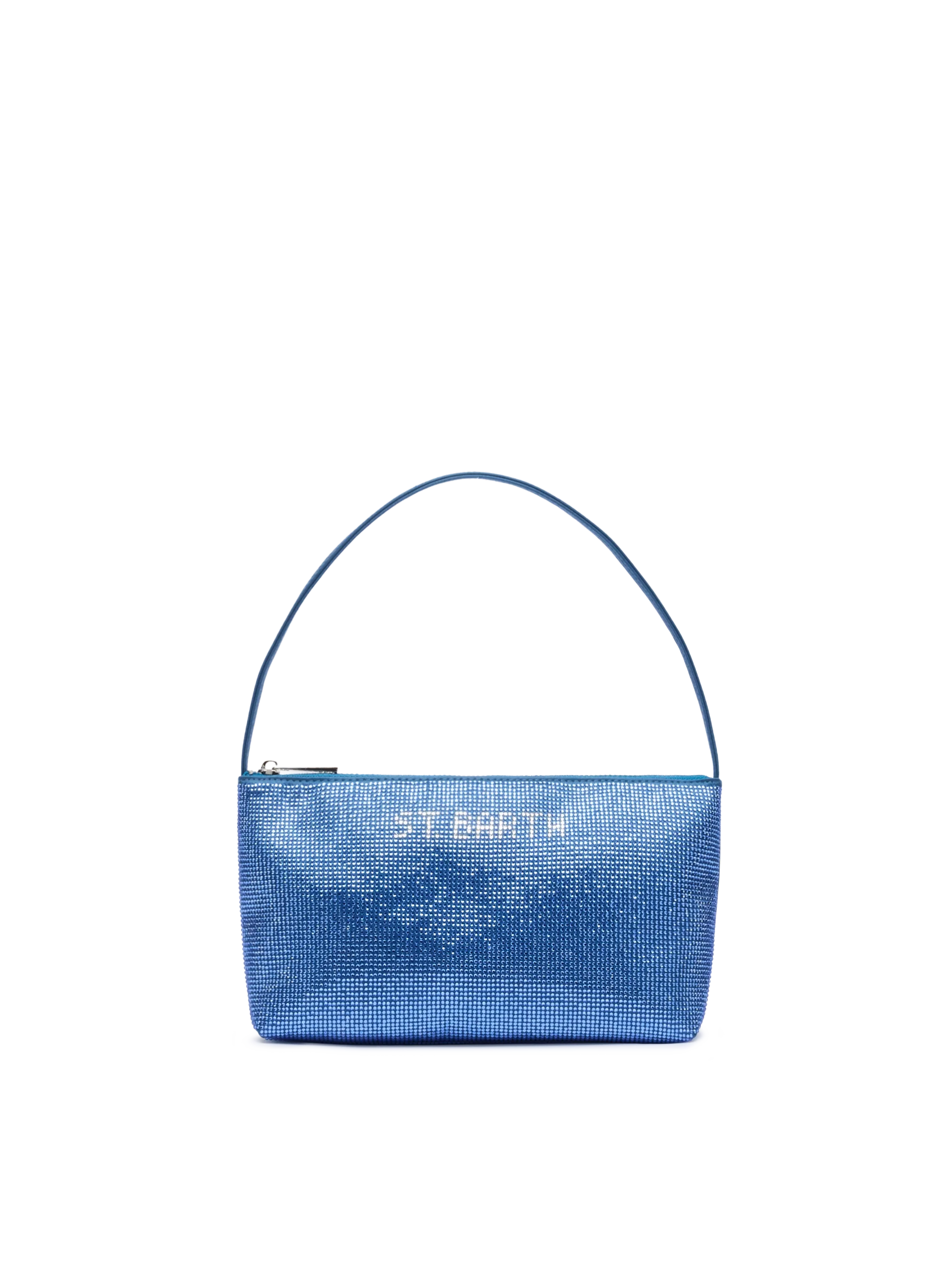 Mini Bag Strassy con strass blu avio