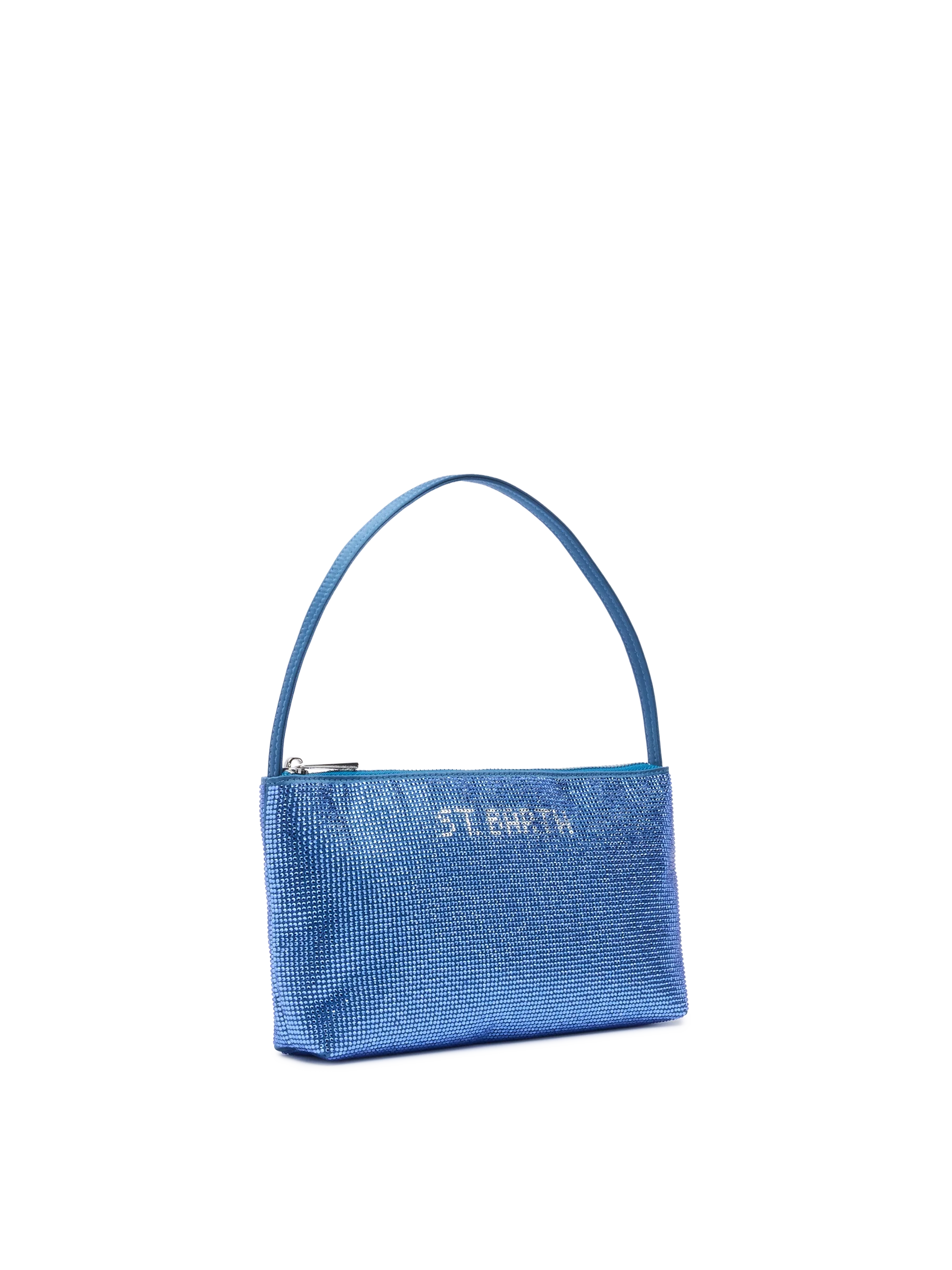 Mini Bag Strassy con strass blu avio