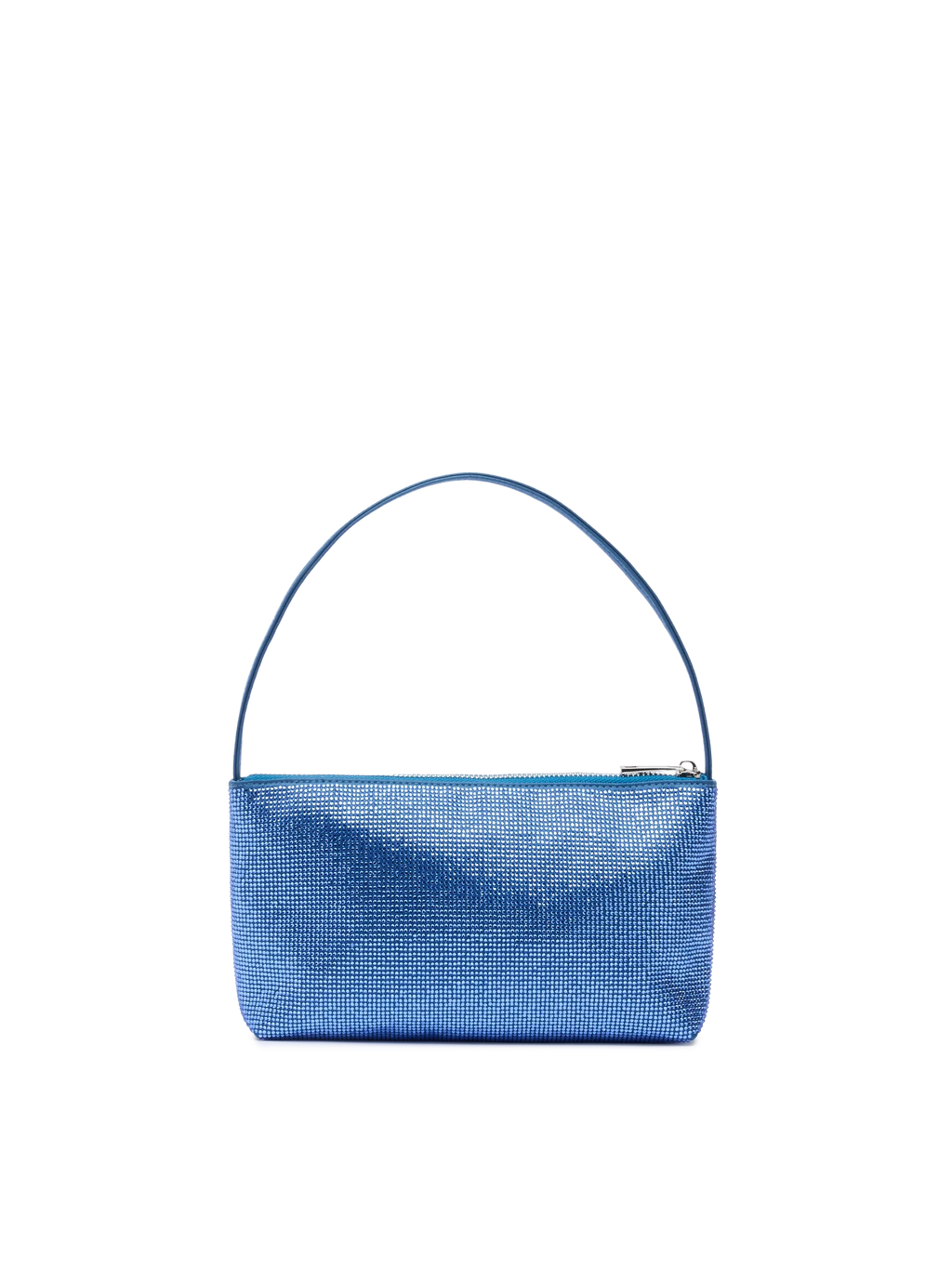 Mini Bag Strassy con strass blu avio