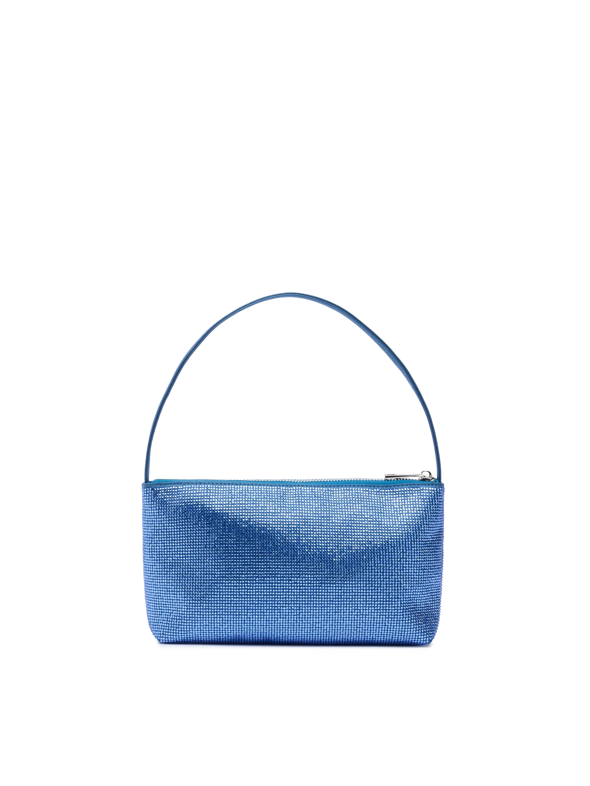 Mini Bag Strassy con strass blu avio