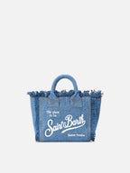 Borsa Vanity mini in denim lavaggio medio