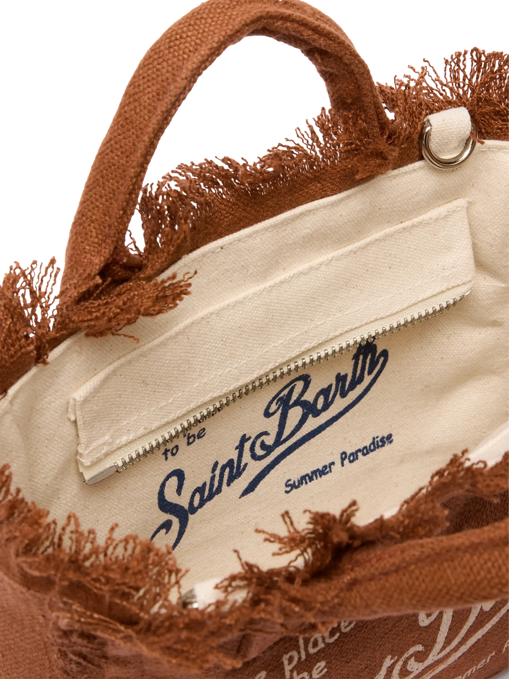 Borsa Mini Vanity in 100% LINO marrone