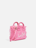Borsa Mini Vanity in 100% LINO rosa