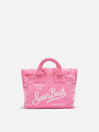 Borsa Mini Vanity in 100% LINO rosa