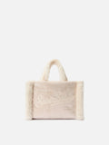 Borsa Vanity Mini shearling beige