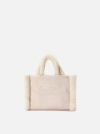 Borsa Vanity Mini shearling beige