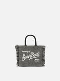 Borsa Vanity Mini Wool spigata nero e grigio