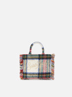 Borsa Vanity Mini Wool tartan