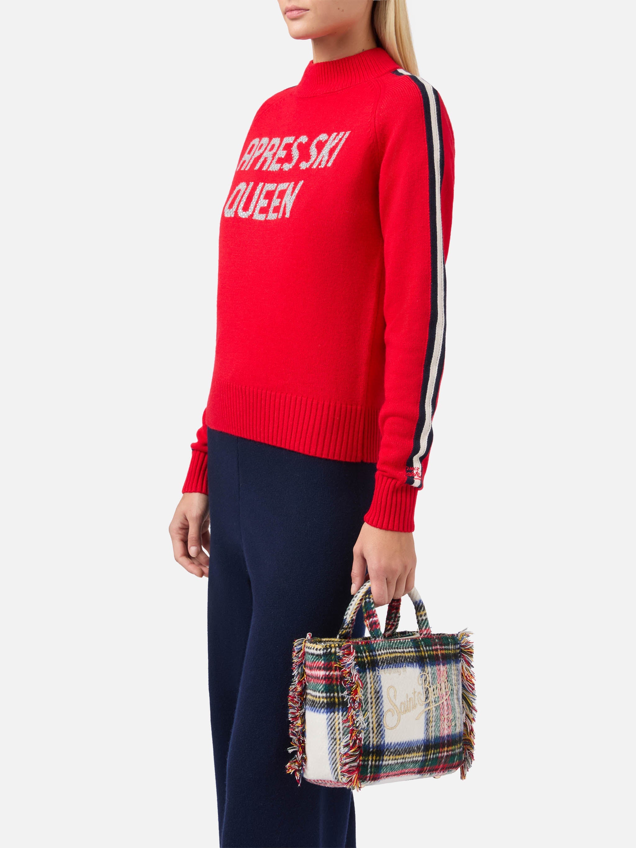 Borsa Vanity Mini Wool tartan