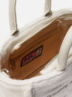 Borsa Vanity Mini Felt bianca