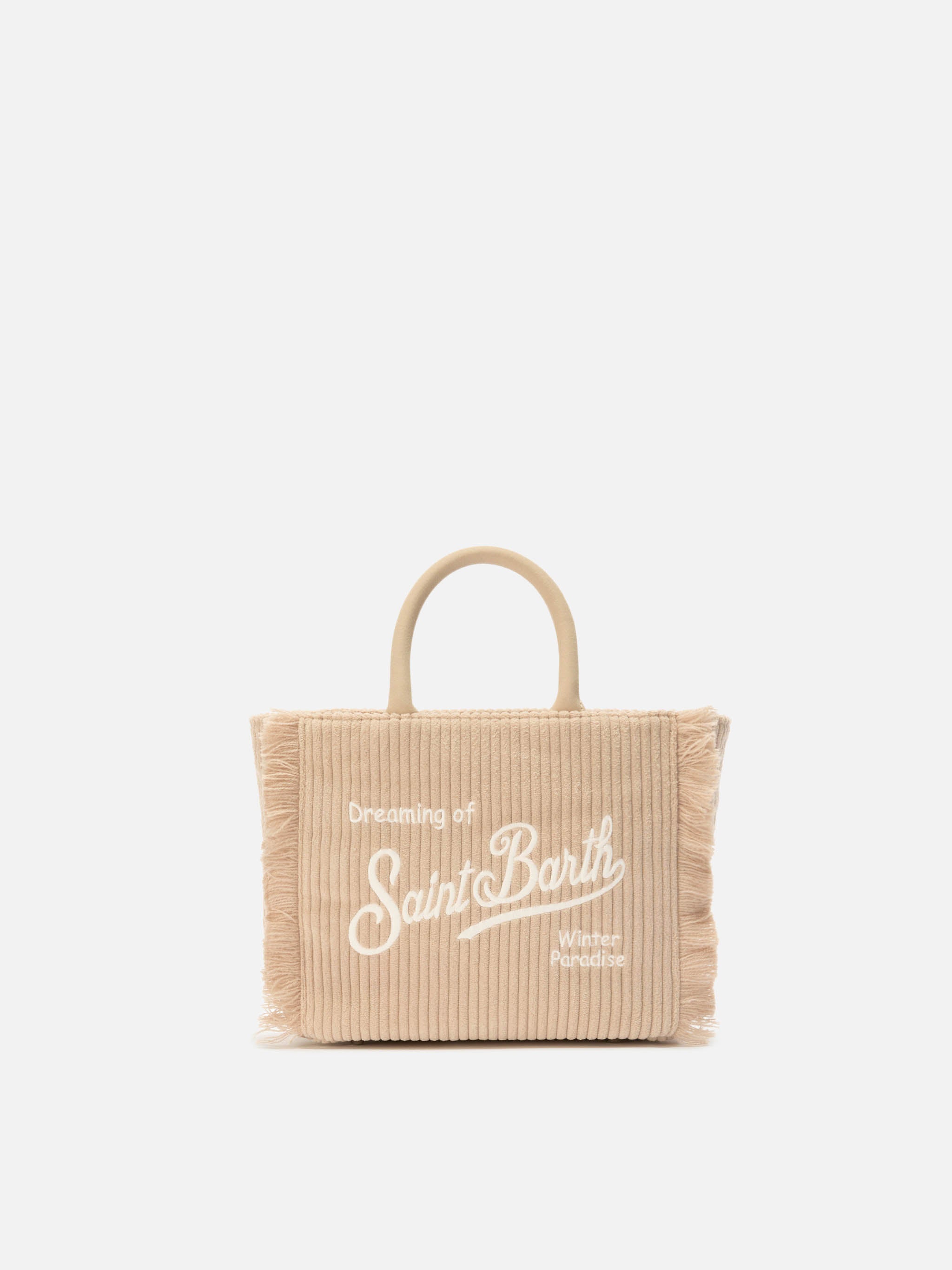 Borsa Vanity Mini Corduroy beige