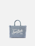 Borsa Vanity Mini Corduroy azzurro polvere