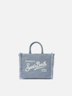 Borsa Vanity Mini Corduroy azzurro polvere