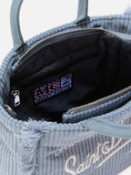 Borsa Vanity Mini Corduroy azzurro polvere