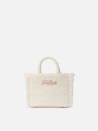 Borsa Vanity Mini Tweed bianca