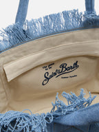 Borsa Vanity regular in denim lavaggio chiaro