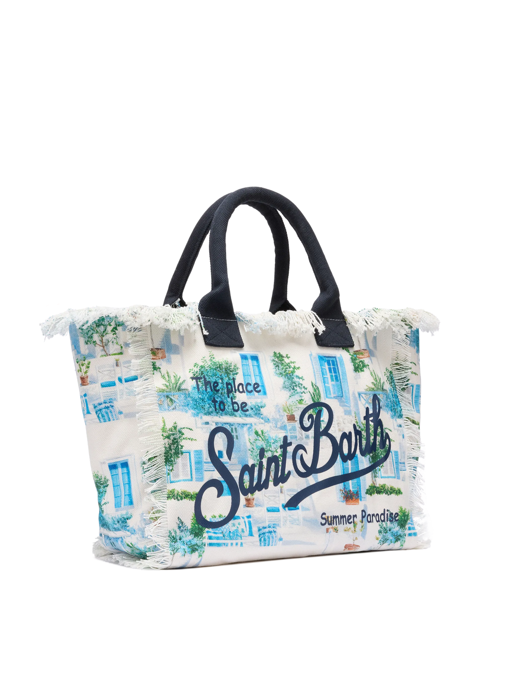 Borsa a spalla Vanity in canvas di cotone con stampa finestre greche | AI CO-CREATED DESIGN BY RICKDICK - POWERED BY RED-EYE